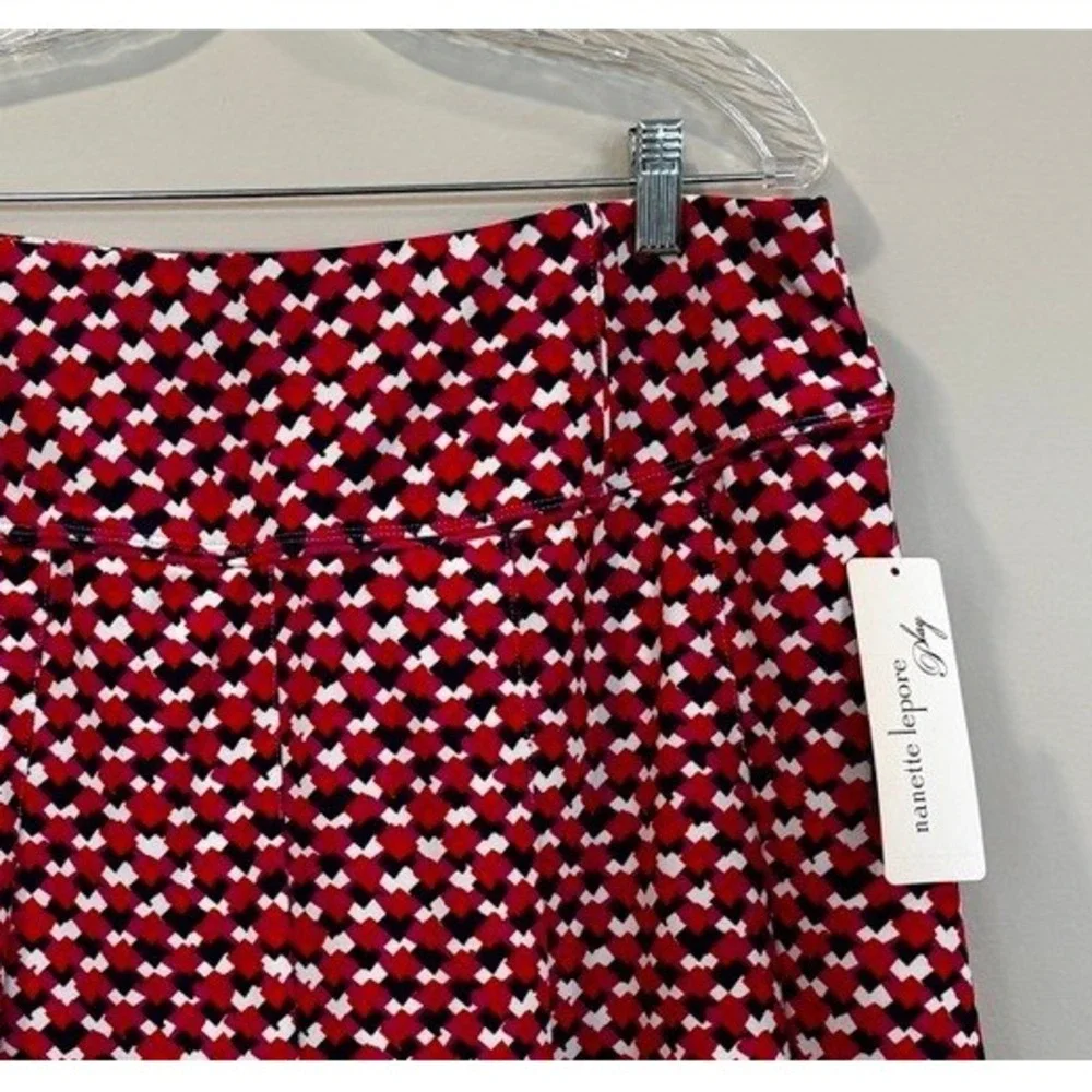 Nanette Lepore Athletic Skort Sz XL Geometric Print Pickleball Golf Tennis NEW